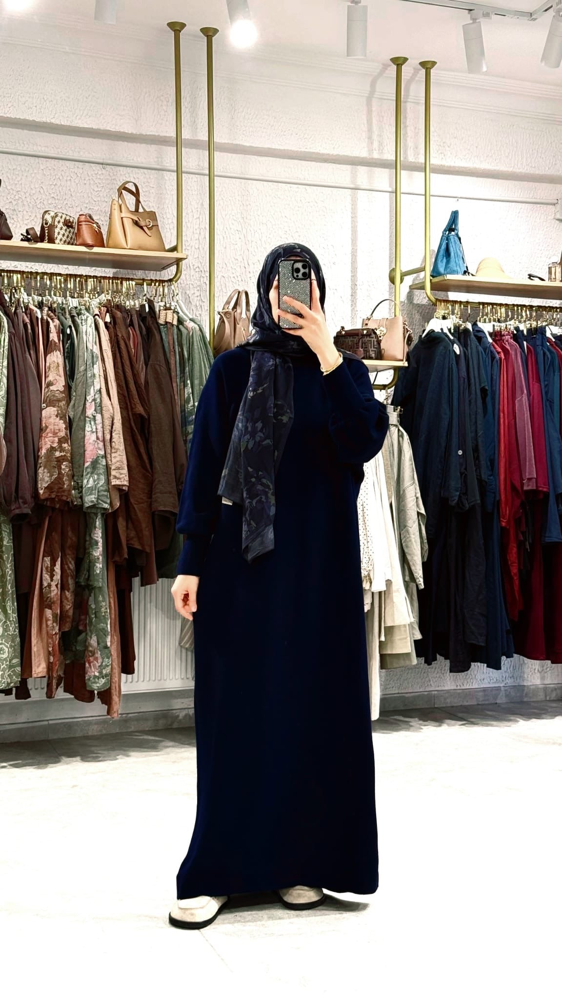 Maysoon Elegant Soft Wool Dress. فستان ميسون الأنيق من الصوف الناعم