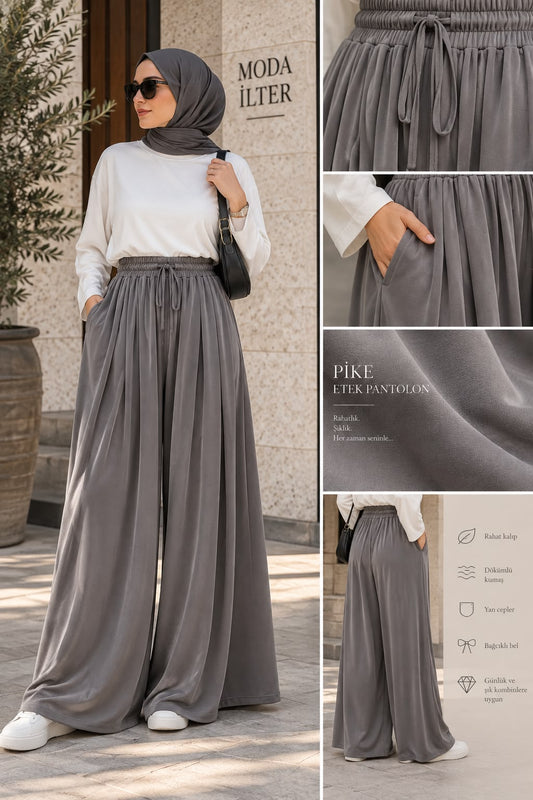 Maran Flowy Wide-Leg Pants بنطال ماران الواسع المريح