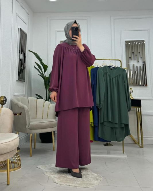 Chic & Simple Aerobin 2-Piece Outfit – Offered in Diverse Colors طقم إيروبين أنيق وبسيط من قطعتين – متوفر بعدة ألوان متنوعة