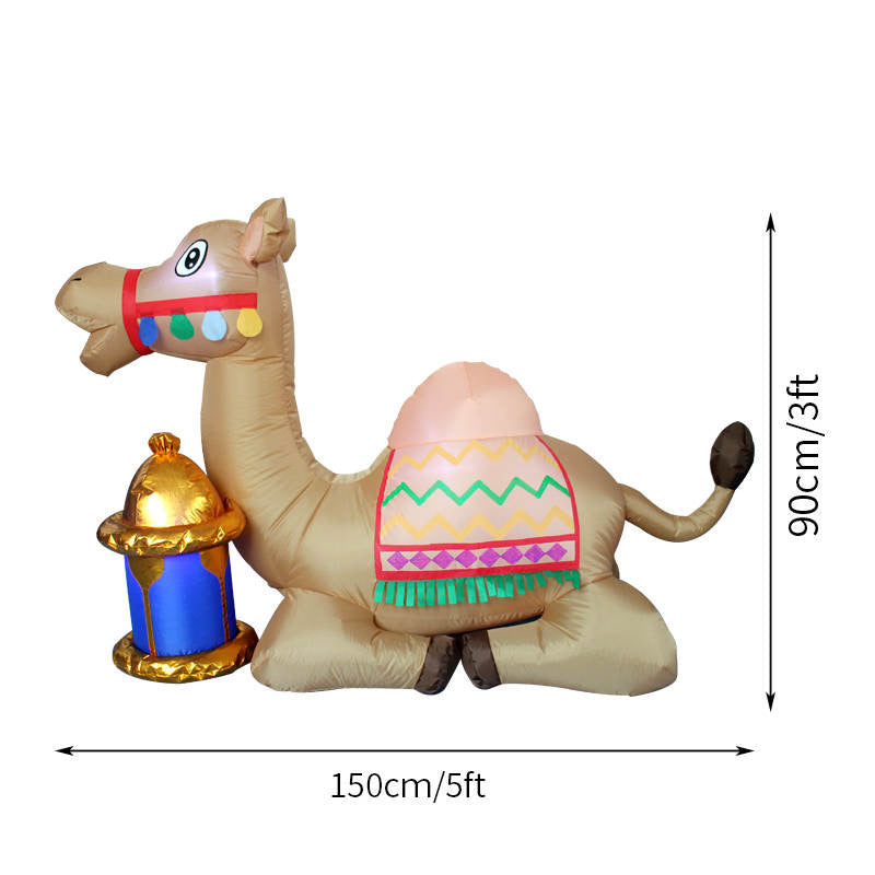 Inflatable Camel 3 ft Balloon for Ramadan بالون لزينة رمضان على هيئة جمل بطول يصل ل3 أقدام