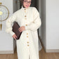 Elegant Long Mohair Knit Cardigan كارديجان طويل بنسيج الموهير الفاخر