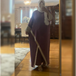 Sleek Modern Abaya Paired with Trousers in Elegant Tones  عباءة صيفية بقصة عصرية أنيقة مع بنطال متوفرة بعدة ألوان جميلة