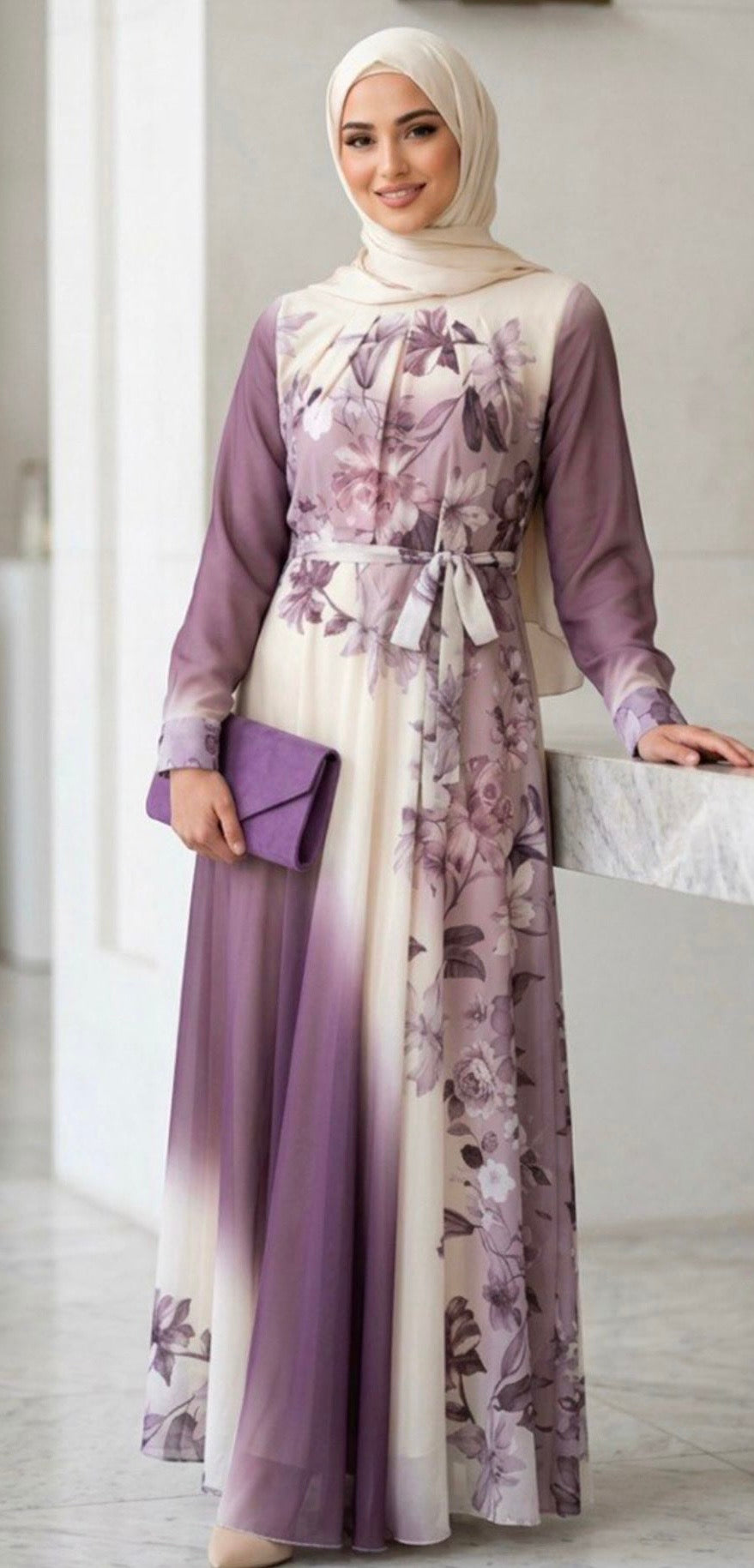 Elegant Floral Maxi Dress in Gorgeous Shades