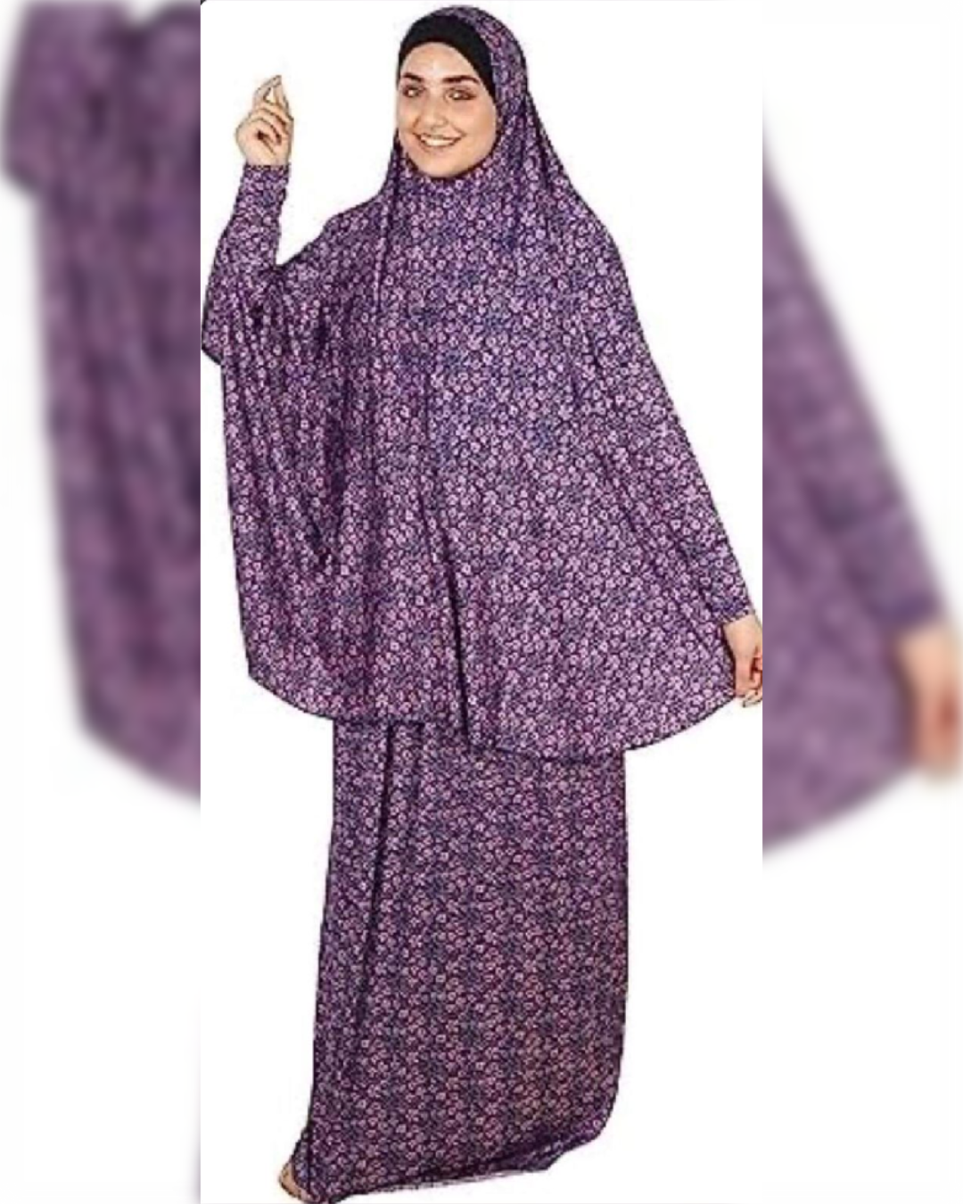 Women Lycra Prayer Dress of 2-Pieces.   طقم صلاة نسائي من قطعتين من نسيج الليكرا