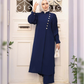 Formal Georgette 2-Pieces Outfit in Blue Navy Shade  طقم جورجيت رسمي مكون من قطعتين باللون الكحلي الجميل