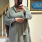 Elegant Oshio Fabric Maxi Dress  فستان   خريفي ماكسي أنيق من نسيج الأوشيو