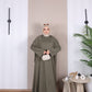 Elegant Oshio Fabric Maxi Dress  فستان   خريفي ماكسي أنيق من نسيج الأوشيو