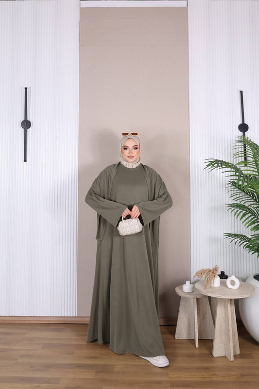 Elegant Oshio Fabric Maxi Dress  فستان   خريفي ماكسي أنيق من نسيج الأوشيو