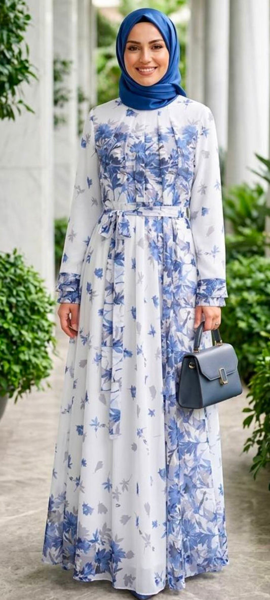 Elegant Floral Maxi Dress in Gorgeous Shades