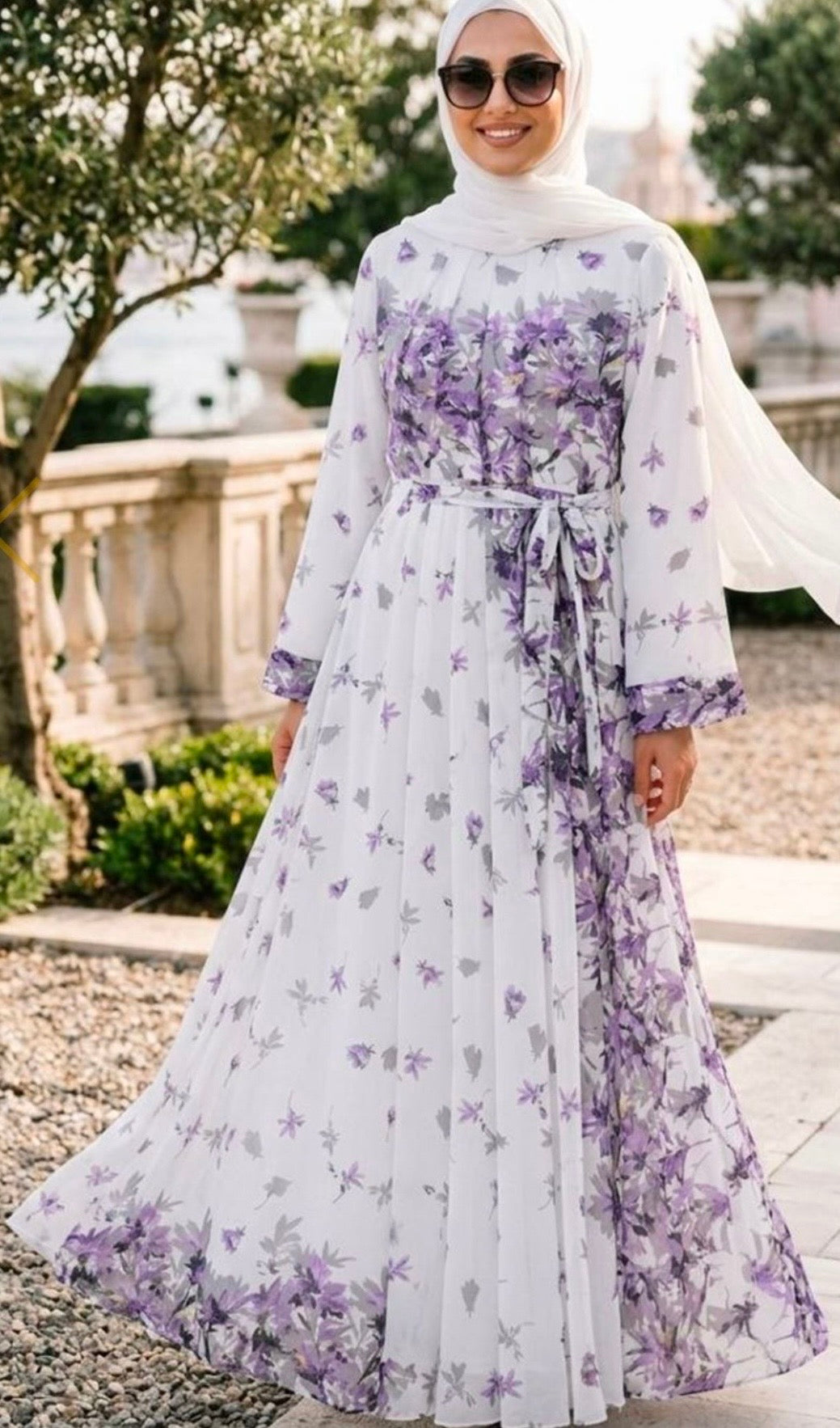 Elegant Floral Maxi Dress in Gorgeous Shades