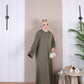 Elegant Oshio Fabric Maxi Dress  فستان   خريفي ماكسي أنيق من نسيج الأوشيو