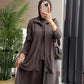 Modest 3-Pieces set in Gorgeous Shades طقم سبورت عصري من ٣ قطع