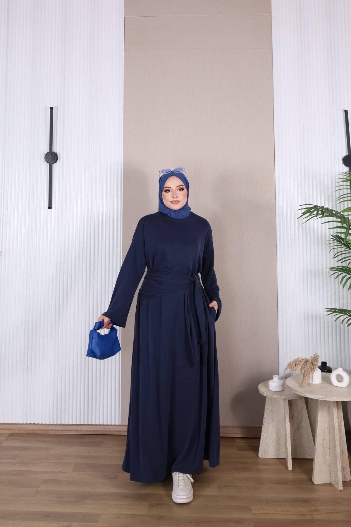 Elegant Oshio Fabric Maxi Dress  فستان   خريفي ماكسي أنيق من نسيج الأوشيو