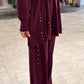 Nada Elegant Two Piece Tunic and Pants Set طقم ندى الأنيق من قطعتين