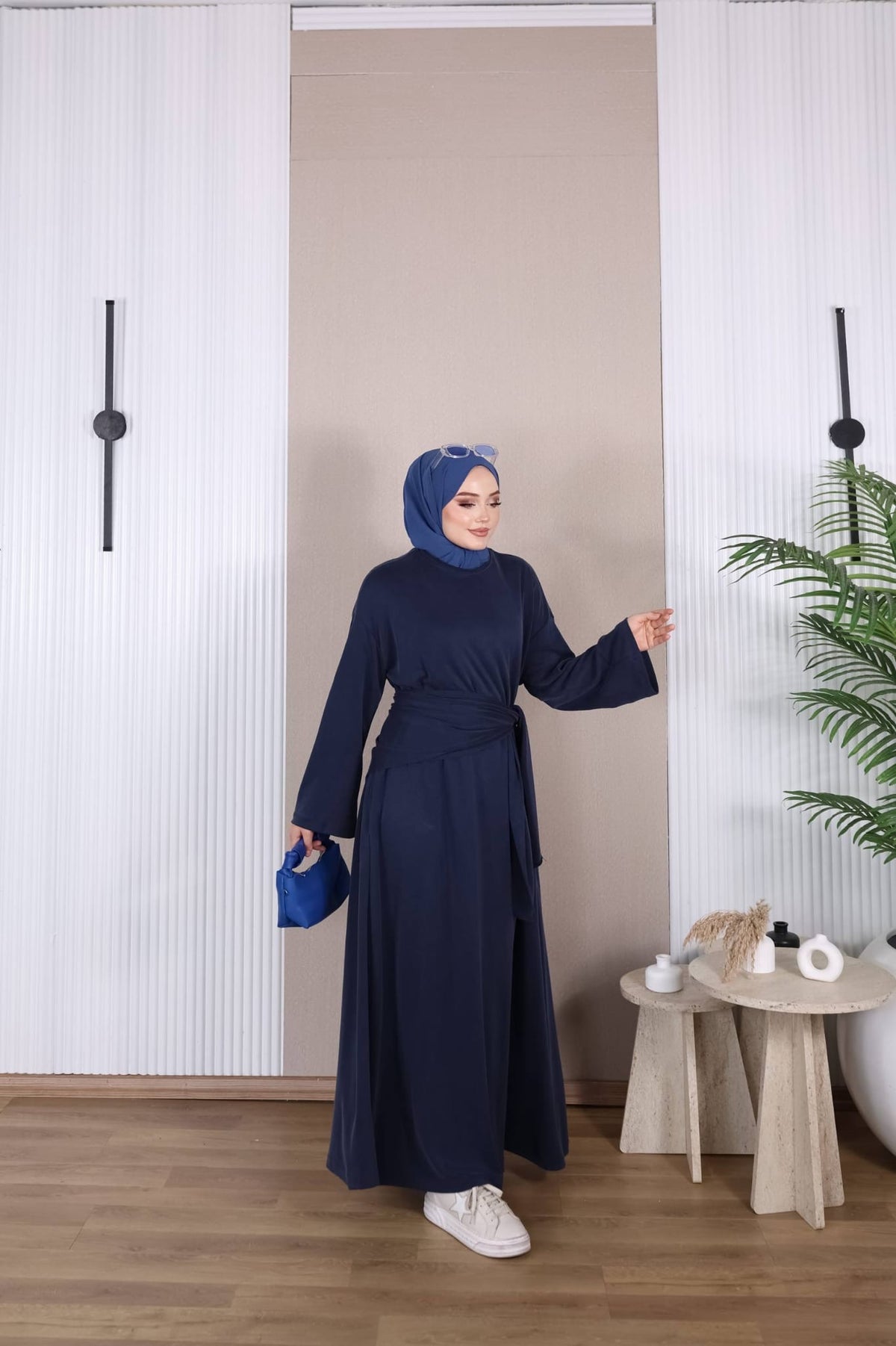 Elegant Oshio Fabric Maxi Dress  فستان   خريفي ماكسي أنيق من نسيج الأوشيو