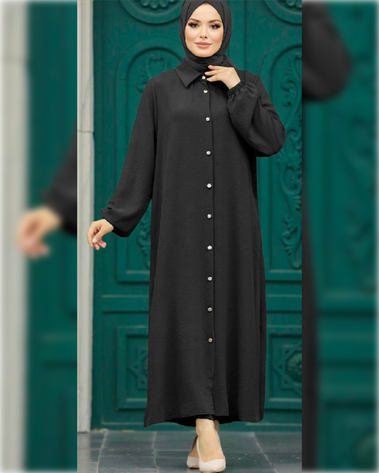 Formal Aerobin 2-Pieces Outfit in Black Shade طقم آيروبين رسمي مكون من قطعتين باللون الأسود الجميل