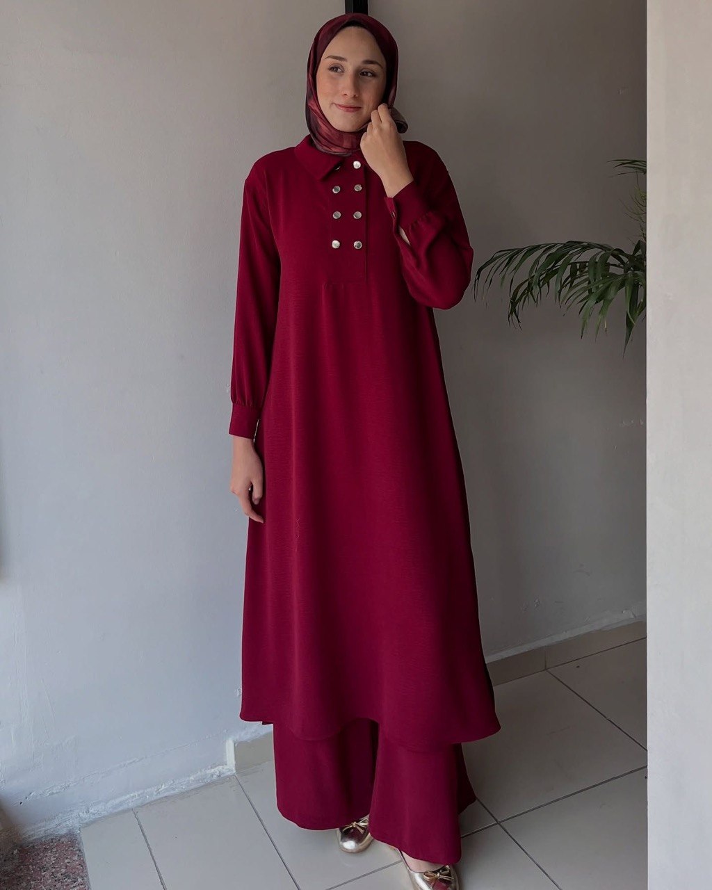 Casual Two-Piece Modest Set in 3 Gorgeous Shades |  طقم عملي محتشم مكون من قطعتين بثلاثة ألوان رائعة