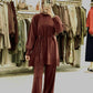 Nada Elegant Two Piece Tunic and Pants Set طقم ندى الأنيق من قطعتين