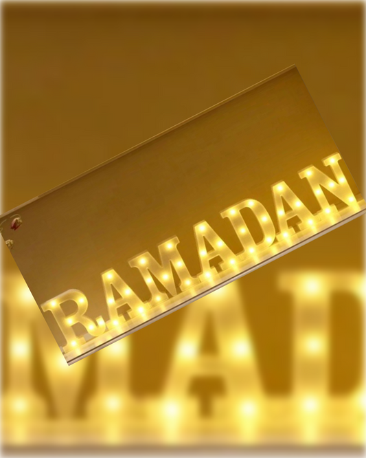 Ramadan LED Letters  مصباح كلمه رمضان