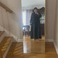 Elegant Two-Piece Abaya dress set in Black Shade   طقم عباءة أنيق من قطعتين باللون الأسود الجميل