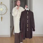Elegant Long Mohair Knit Cardigan كارديجان طويل بنسيج الموهير الفاخر