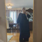Formal Georgette 2-Pieces Outfit in Blue Navy Shade  طقم جورجيت رسمي مكون من قطعتين باللون الكحلي الجميل