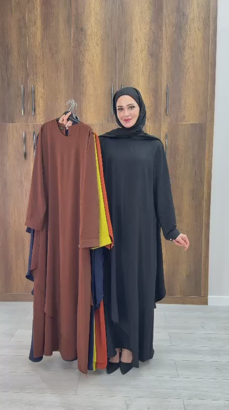 Zahra- Classic Elegant Abaya Dress | فستان/عباءة زهرة الأنيقة