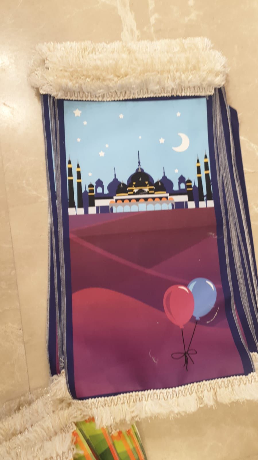 Mosque - balloons theme prayer mat