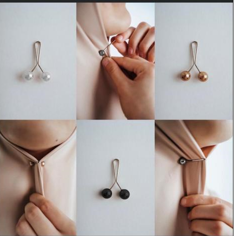 Hijab smart pins, pearl brooch